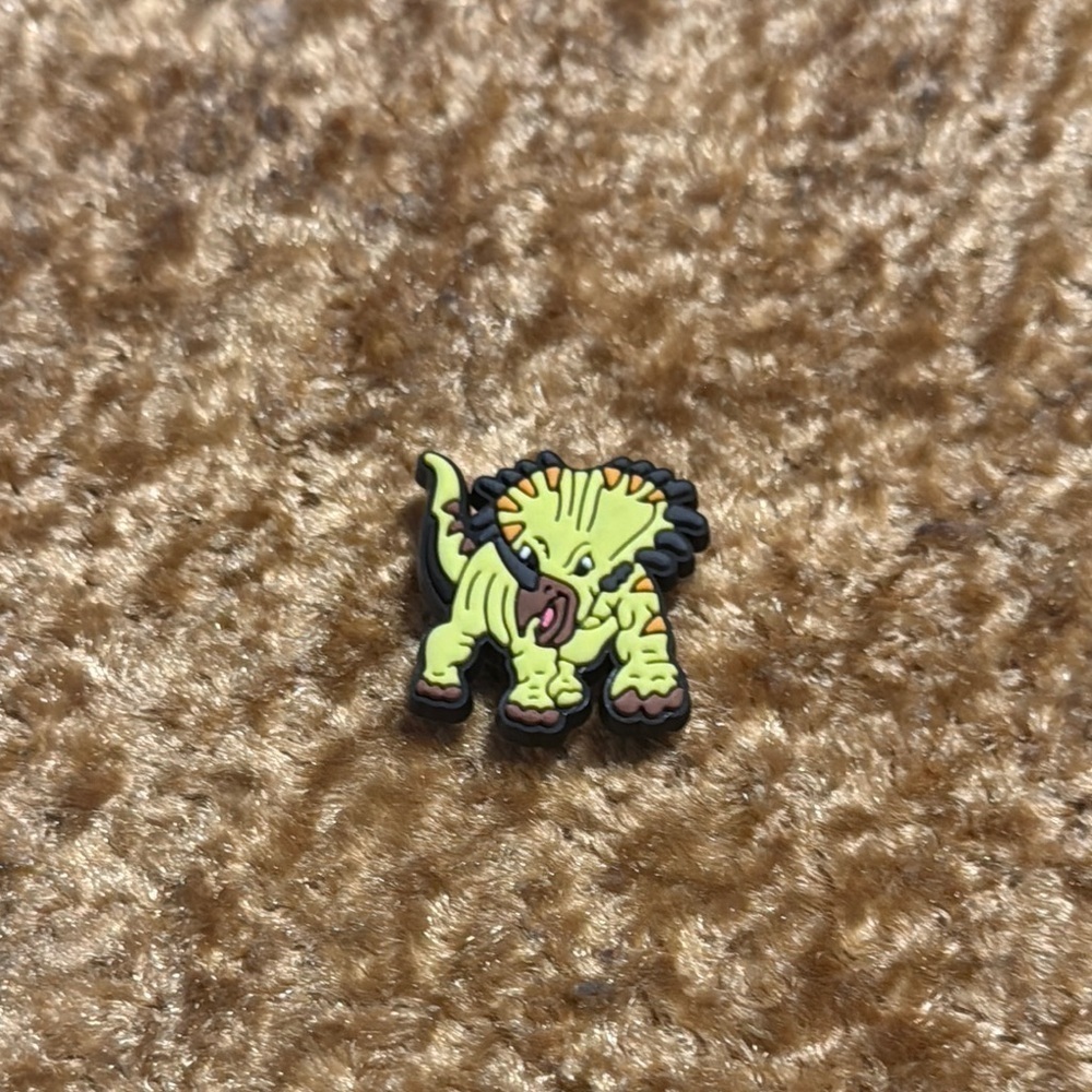Kids Green Dinosaur Jibbitz Shoe Charm  Accessory For Crocs & Shoes New 5/$15